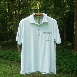 Vineyard Vines Men’s Blue Stripe Casual Polo Shirt